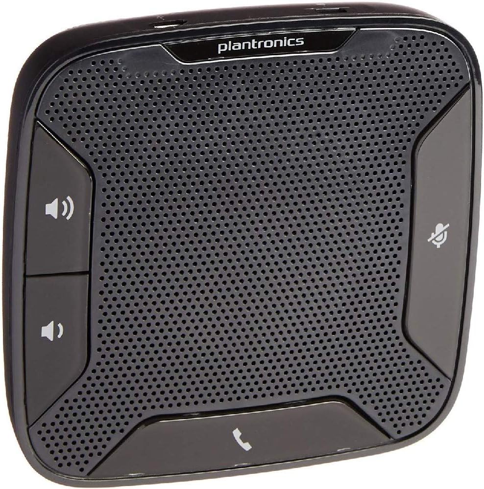 Plantronics Calisto 610 Portable USB Speakerphone – Model 201859-01, Black, Compatible with PC/Mac (Renewed)