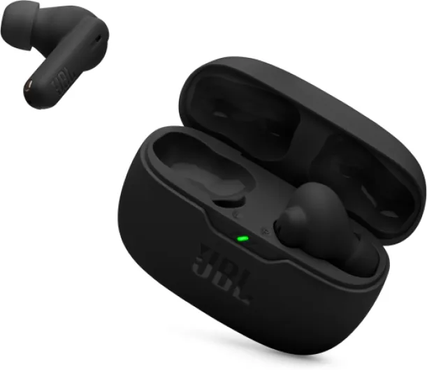 Vibe Beam 2 - True Wireless Noise Cancelling Earbuds Pure Bass Sound & Smart Ambient Technology, 4mics for Crisp, Clear Calls, up to 40Hrs of Playback, IP54 Dust & Water Resistant (Black)