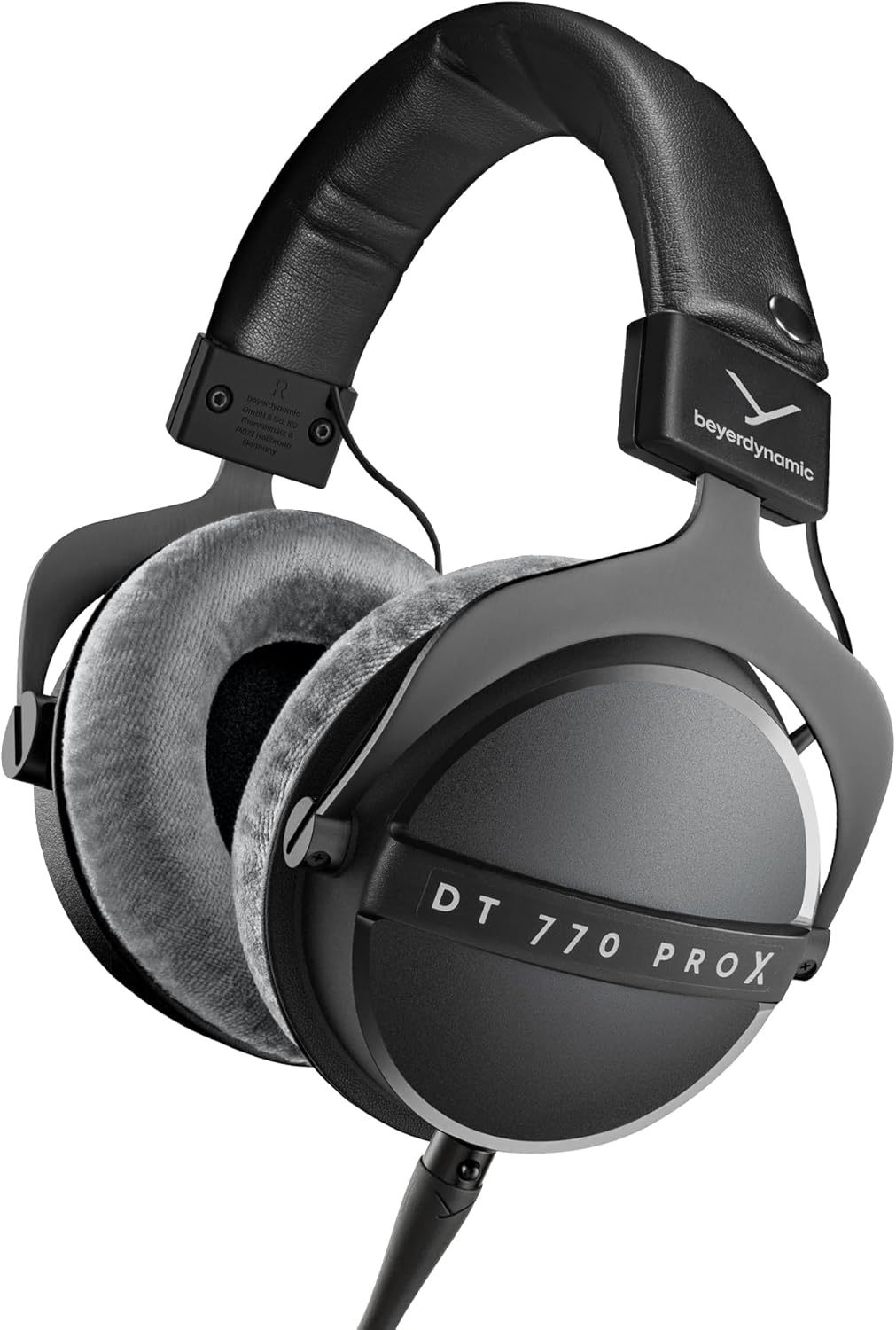 DT 770 Pro X Over-Ear Studio Wired Headphones for Recording and Monitoring (Closed) with Detachable Cable Handmade in Germany (48 Ohms, Black)