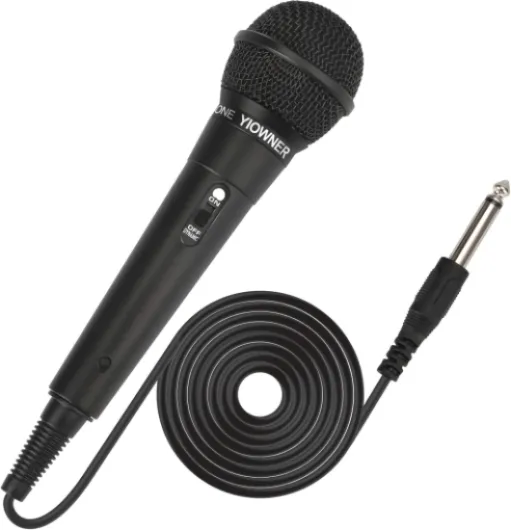 Wired Microphone, Karaoke Handheld Microphone for Singing, Mic Karaoke with 2.5m Cable, Vocal Dynamic Mic for Speaker, AMP, Mixer, DVD