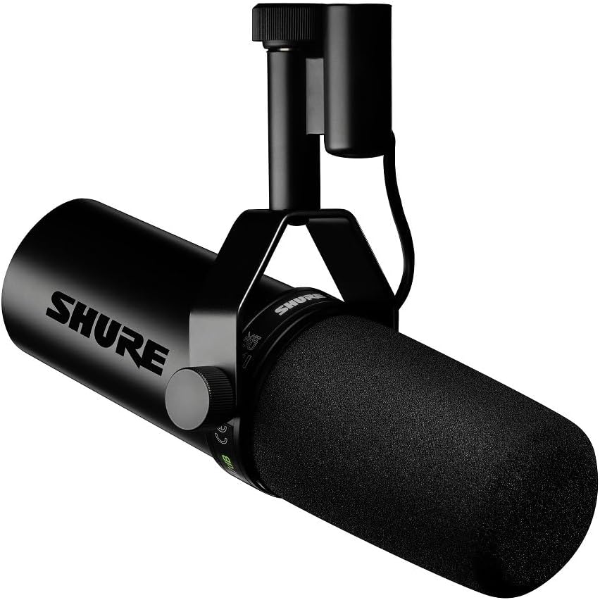 SM7dB Dynamic Vocal Microphone with Built-in Preamp – Studio Mic for Streaming, Podcasting, and Recording – Smooth Sound, Wide Frequency Range, Rugged Build, Windscreen Included, Black SM7dB (Built-In Preamp)