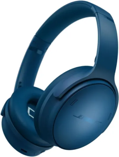 QuietComfort Headphones - Wireless Bluetooth Headphones, Active Over Ear Noise Cancelling and Mic, USB-C Charging, Deep Bass, Up to 24 Hours of Playtime, Twilight Blue - Limited Edition Color