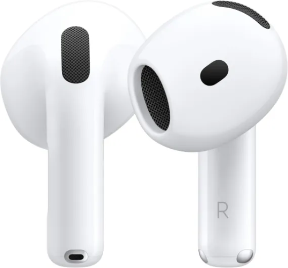 AirPods 4 Wireless Earbuds, Bluetooth Headphones, with Active Noise Cancellation, Adaptive Audio, Transparency Mode, Personalized Spatial Audio, USB-C Charging Case, Wireless Charging, H2 Chip With Active Noise Cancellation Without AppleCare+
