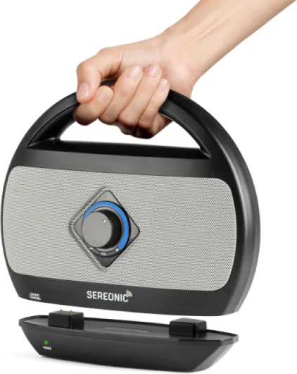 Portable Wireless TV Speakers for Smart TV - Ideal for TV Watching Without The Blaring Volume - Wireless Speakers Designed for Hard of Hearing and Seniors – Compatible with TV Streaming Audio