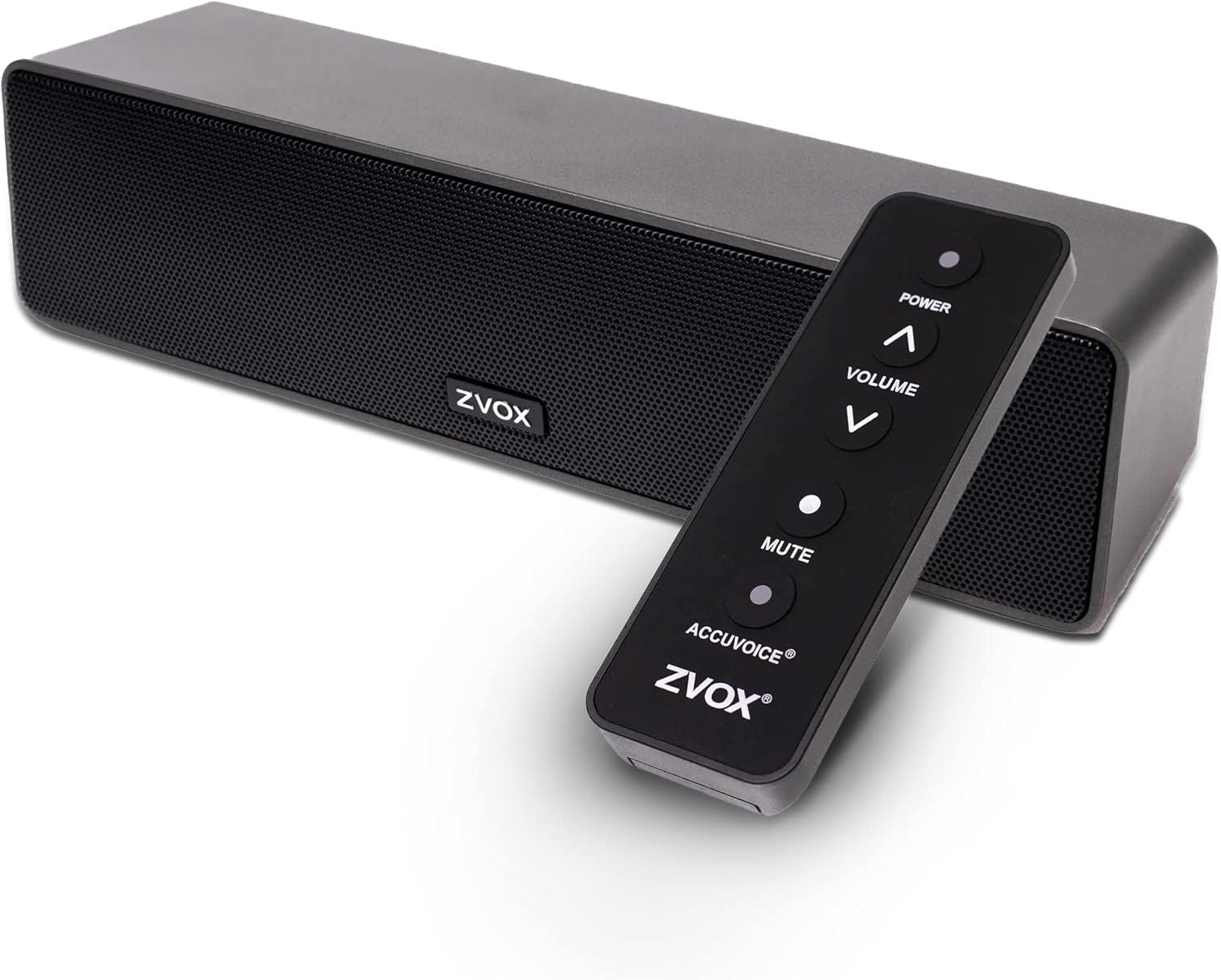AccuVoice AV100 Compact TV Soundbar Speaker with 6 Levels of Voice Boost, Black AV100 Black