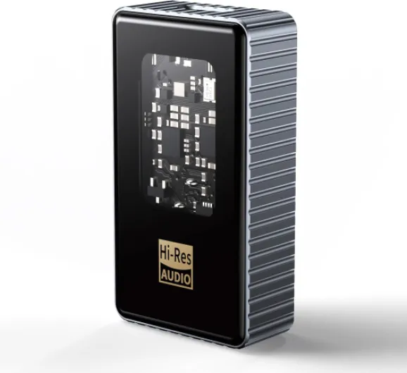 Headphone Amplifier, Portable Hi-Res Audio Amp with 4.4mm & 3.5mm Outputs, PCM 768kHz/DSD256 Support, Volume Control for Android, iOS, Mac & Windows