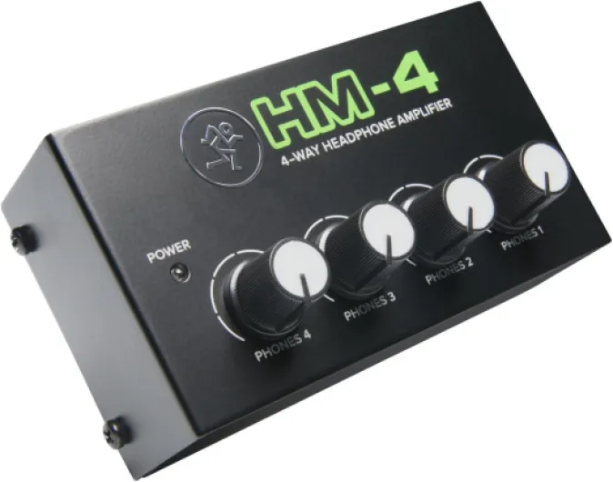 HM Series, 4-Way Headphone Amplifier Mixer Accessory 1-ch x 4 headphones (HM-4), Black