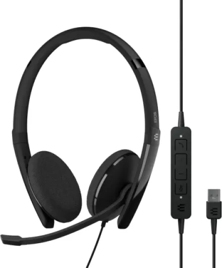Adapt 160 USB II - Wired, Double-Sided, UC Optimized Headset with USB Connectivity - Superior Stereo Sound - Enhanced Comfort - Call Control - Black Black Universal On ear