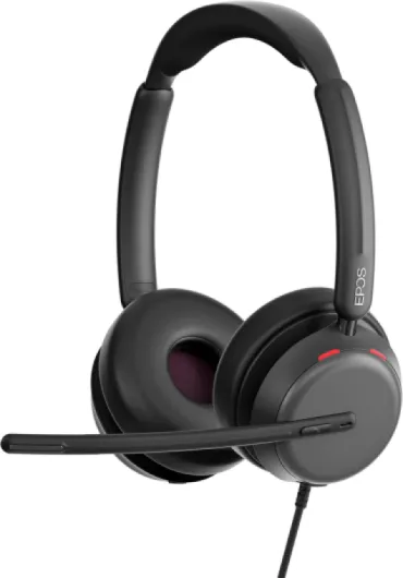 IMPACT 860 ANC Double-Sided Wired Headset with Active Noise Cancellation, USB C and USB A, Super Wideband, Lightweight, Comfortable Fit, Microsoft Teams & Zoom Compatible for Office & Remote Work One Size Wired, USB-C with ANC
