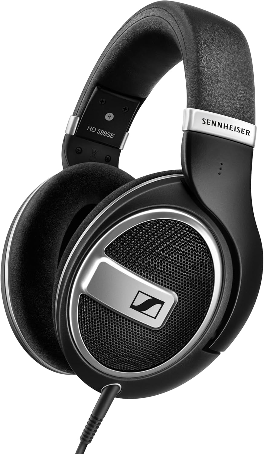 HD 599 SE Open-Back Headphones, Premium Design, Natural Balanced Audio, Comfortable Fit, Wired Headphones for Music, Gaming, School, Work, Black