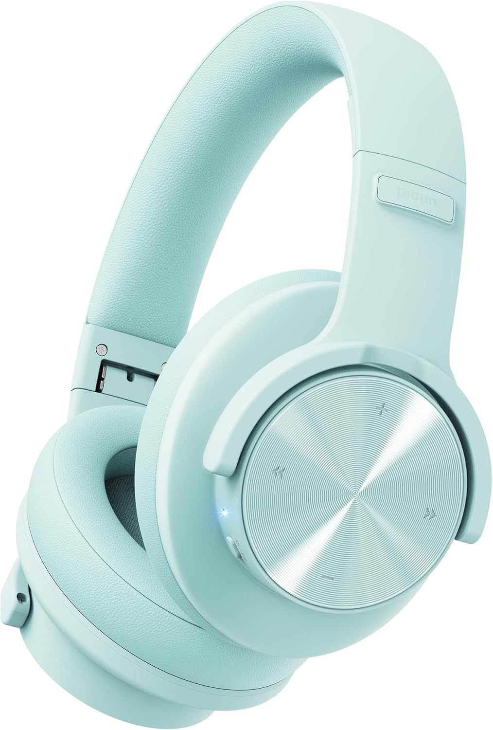B8 Bluetooth Over Ear Headphones, 120H Playtime with 3 EQ Modes, Low Latency, Hands-Free Calls, Deep Bass for Travel, Home, Office & PC (Cyan)