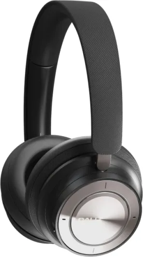IO-8 Over-The-Ear Wireless/Wired Hi-Fi Headphones with ANC, Bluetooth AptX & Patented SMC Driver Technology, 35 Hours Battery Life - (Iron Black)
