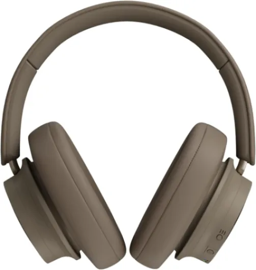 IO-12 Over-The-Ear Wireless/Wired Hi-Fi Headphones with ANC, Bluetooth AptX & Patented SMC Driver Technology, 35 Hours Battery Life - Mocha Grey