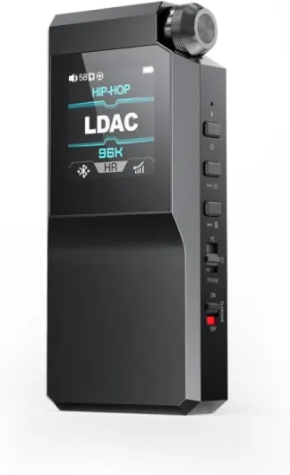 BTR17 Bluetooth 5.4 USB DAC AMP with LDAC, aptX Lossless - Dual ES9069Q, 10-Band PEQ, THX AAA 78+amps 3.5mm Unbalanced & 4.4mm Balanced (Black)