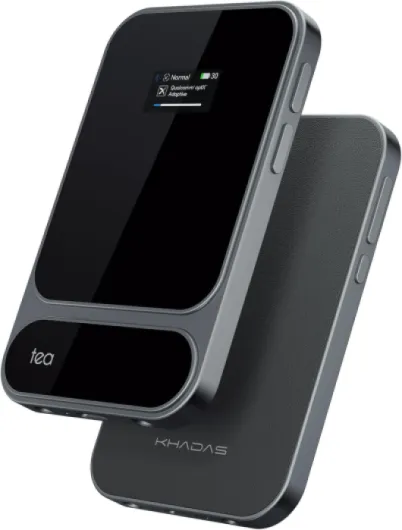 Tea Pro Portable Headphone Amplifier with 0.95" Display, Ultra-Slim BT 5.4 USB Magnetic DAC AMP Design with ES9039Q2M, 3.5 & 4.4mm Outputs,768kHz/32bit, 2100mAh Battery for Hi-Fi Audio Tea Pro with C2C Cable