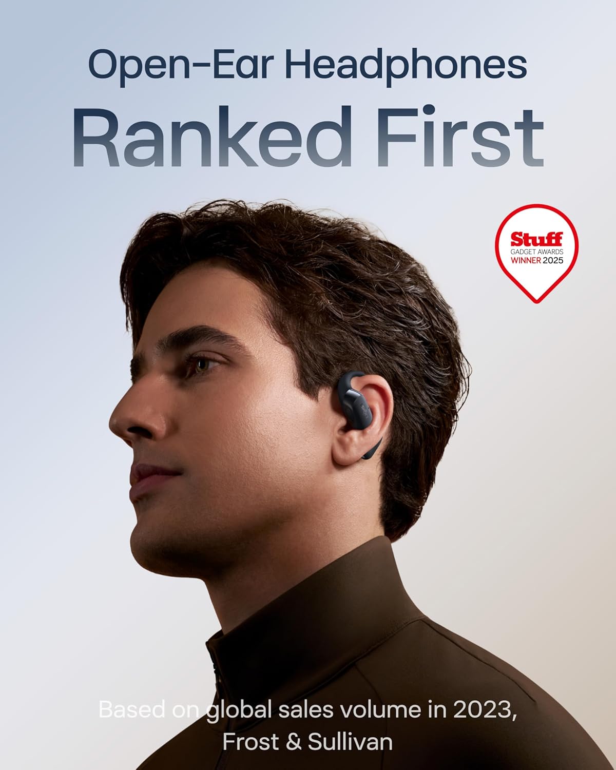 OpenFit 2+ Open-Ear Headphones,Wireless Bluetooth Headset, Dolby Audio Enabled, Comfortable Earbuds with Soft Hooks, 48H Playtime, IP55 Water-Resistant, USB-C & Wireless Fast Charging, Black Black Dolby Audio / USB-C&Wirless