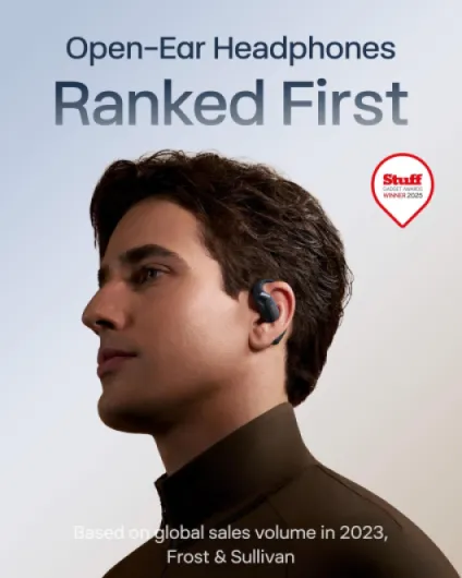 OpenFit 2+ Open-Ear Headphones,Wireless Bluetooth Headset, Dolby Audio Enabled, Comfortable Earbuds with Soft Hooks, 48H Playtime, IP55 Water-Resistant, USB-C & Wireless Fast Charging, Black Black Dolby Audio / USB-C&Wirless