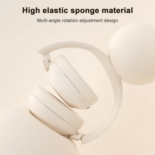 Headphones Wireless Bluetooth, 100H Playtime Active Noise Cancelling Headphone, Bluetooth Headphones with Microphone, Wireless Headsets with Deep Bass, Over-Ear Headphones with Fast Charging White
