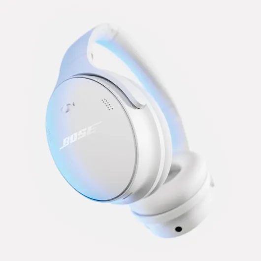 QuietComfort SC Wireless Noise Cancelling Headphones, Bluetooth Over Ear Headphones with Up To 24 Hours of Battery Life, with Soft Case, White Smoke